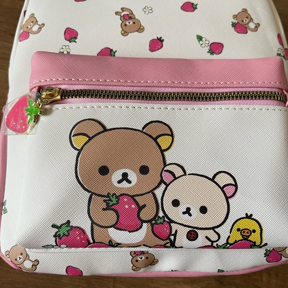 RILAKKUMA-NWT Faux Leather Small Backpack main image 12
